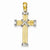 14k Gold Two-tone Latin Cross pendant, Dazzling Pendants for Necklace