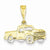 14k Gold & Rhodium Pick-up Truck Pendant, Pendants for Necklace