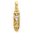 14k Gold & Rhodium Mezuzah w/Shin Charm hide-image