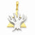 14k Gold Two-tone Fancy Star of David pendant, Alluring Pendants for Necklace