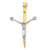 14k Gold Two-tone Crucifix Charm hide-image