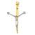 Crucifix Charm in 14k Gold Two-tone