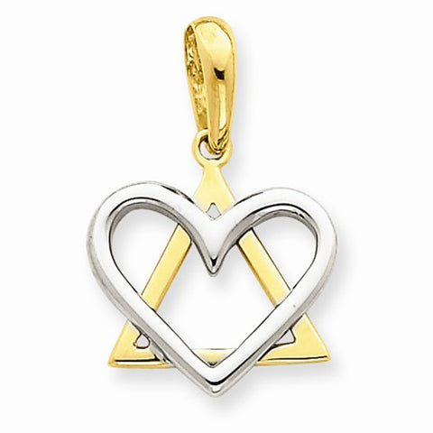 14k Gold Two-tone pendant, Appealing Pendants for Necklace