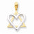 14k Gold Two-tone pendant, Charm