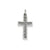 Cross Charm in 14k White Gold