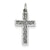 14k White Gold Cross Charm hide-image