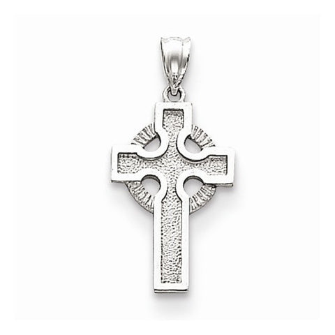 14k White Gold Celtic Cross pendant, Stylish Pendants for Necklace