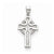 14k White Gold Celtic Cross pendant, Stylish Pendants for Necklace