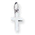 14k White Gold Cross Charm hide-image