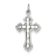 14k White Gold Cross Charm hide-image