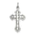 14k White Gold Cross Charm hide-image