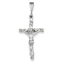 14k White Gold Crucifix Charm hide-image