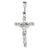 14k White Gold Crucifix Charm hide-image