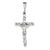 Crucifix Charm in 14k White Gold