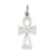 14k White Gold Ankh Cross Charm hide-image