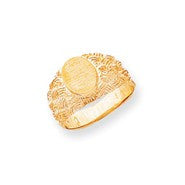 14k Yellow Gold Signet Ring