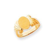 14k Yellow Gold Signet Ring