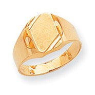 14k Yellow Gold Signet Ring