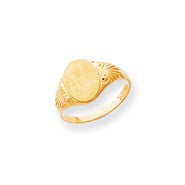 14k Yellow Gold Signet Ring