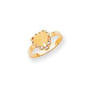14k Yellow Gold Signet Ring