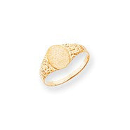 14k Yellow Gold Signet Ring