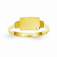 14k Yellow Gold Signet Ring