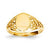 14k Yellow Gold Filigree Signet Ring