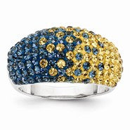 Sterling Silver Swarovski Elements Morgantown Spirit Ring