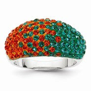 Sterling Silver Swarovski Elements Coral Gables Spirit Ring