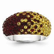 Sterling Silver Swarovski Elements Blacksburg Spirit Ring