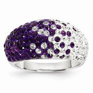 Sterling Silver Swarovski Elements Manhattan Spirit Ring