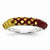 Sterling Silver Swarovski Elements Mount Pleasant Spirit Domed Ring