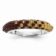 Sterling Silver Swarovski Elements Tallahassee Spirit Domed Ring