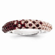 Sterling Silver Swarovski Elements Norman Spirit Domed Ring