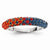 Sterling Silver Swarovski Elements Urbana-Champaign Spirit Domed Ring