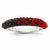 Sterling Silver Swarovski Elements Lubbock Spirit Domed Ring