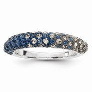 Sterling Silver Swarovski Elements Washington Spirit Domed Ring
