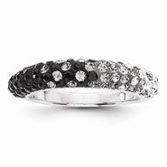 Sterling Silver Swarovski Elements Providence Spirit Domed Ring