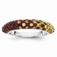 Sterling Silver Swarovski Elements Tempe Spirit Domed Ring
