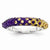 Sterling Silver Swarovski Elements Seattle Spirit Domed Ring