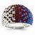 Sterling Silver Swarovski Elements New York Spirit Domed Ring