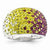 Sterling Silver Swarovski Elements Minneapolis Spirit Domed Ring