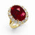 Simulated Ruby Ring
