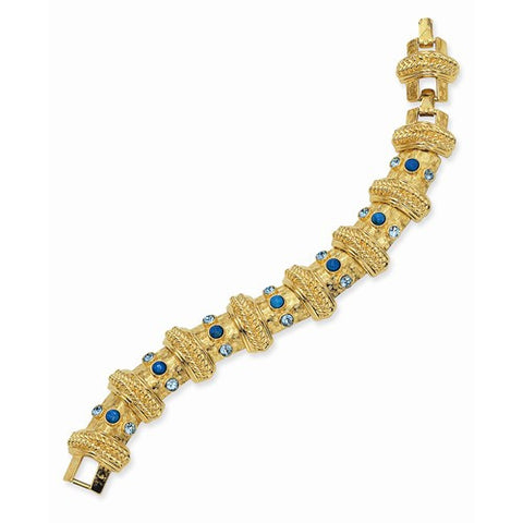 Reconstituted Turquoise Ball Bracelet