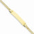14K Yellow Gold Curb Link Id Bracelet