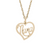 Nana Heart Charm Pendant Necklace In Gold Plated