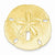 14k Gold Polished Fits up to 10mm & 8mm Medium Sand dollar Slide Pendant, Pendants for Necklace