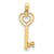 14k Gold 16 Heart & Key Charm hide-image