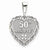 14k White Gold Polished Faceted Reversible 50th Anniversary Pendant, Pendants for Necklace