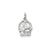 Diamond-cut Horse Head in Horseshoe Charm in 14k White Gold
